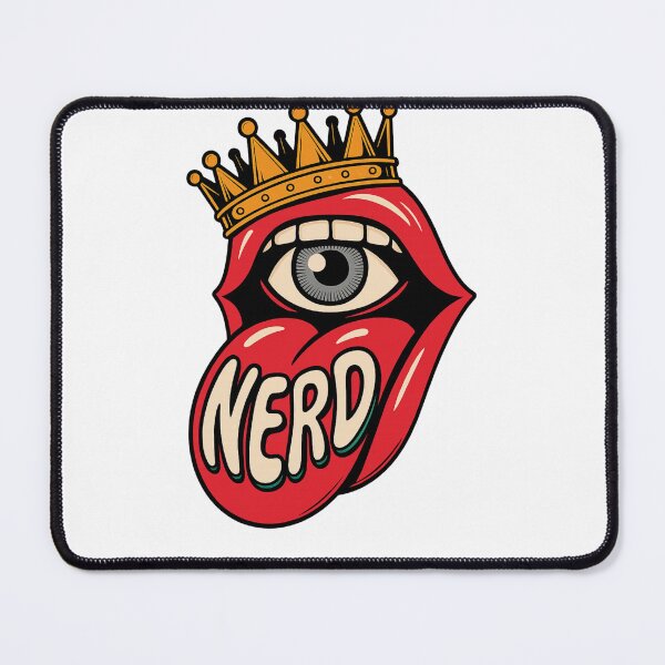 Item preview, NERD Rolling Stones Style Lips Eye Crown Pop Art Graphic designed and sold by LegendsOfLife37.