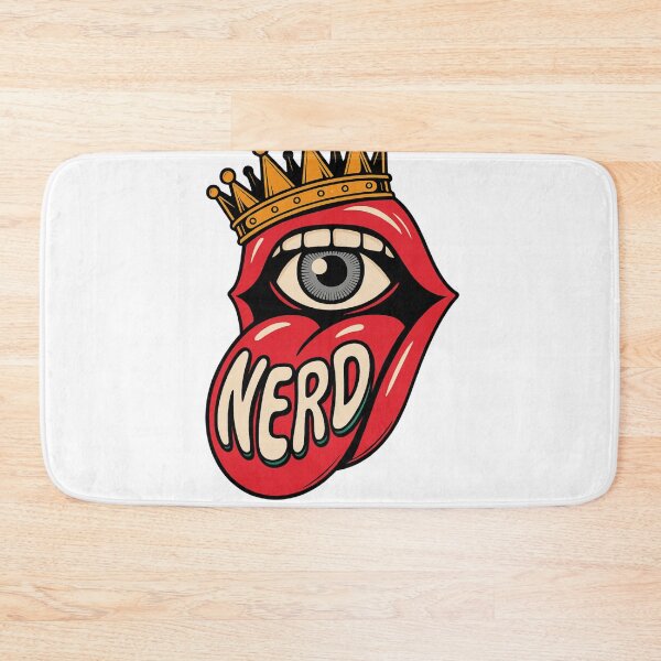 Item preview, NERD Rolling Stones Style Lips Eye Crown Pop Art Graphic designed and sold by LegendsOfLife37.