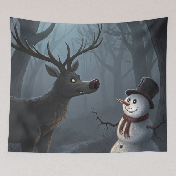 Item preview, Rudolf and Frosty (Spooky Edition) 10 designed and sold by AIfolklore.