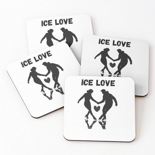 Aperçu de l'œuvre Ice Love – Minimalist Ice Skating Couple créée et vendue par Wear_Vibe.