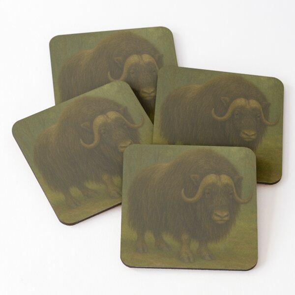 Item preview, Musk Ox Ice Guardian – GeoWild Nature Protector Art designed and sold by GeoWild Designs.
