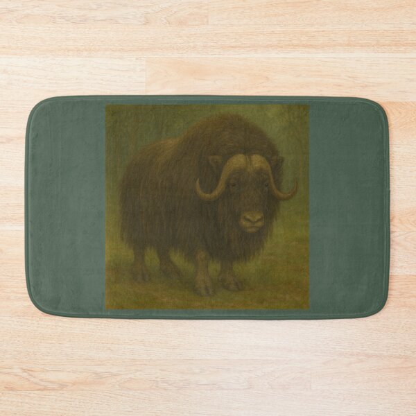 Item preview, Musk Ox Ice Guardian – GeoWild Nature Protector Art designed and sold by GeoWild Designs.