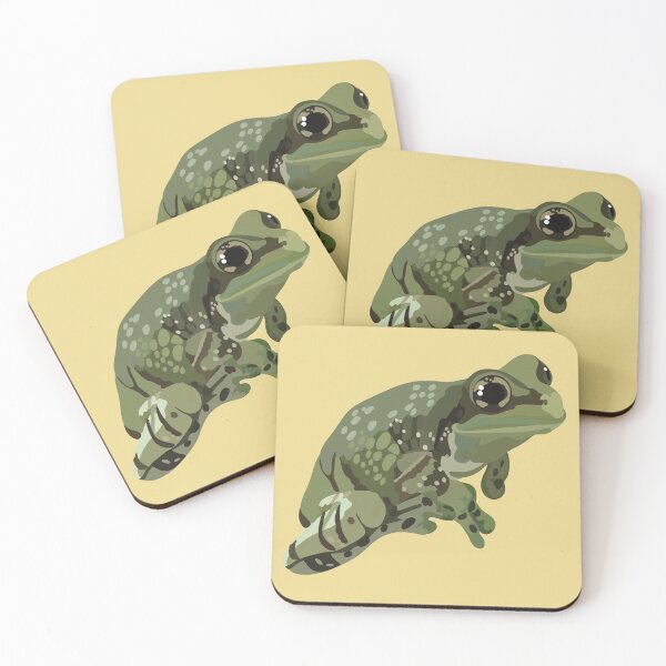 Item preview, M is for Milk Frog,Milk Frog Artwork – Unique Amphibian Illustration and Exotic Wildlife Design designed and sold by PrettylittlepastelUk.