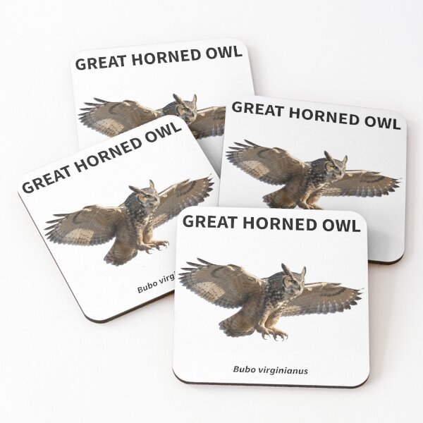 Item preview, Great Horned Owl in Flight designed and sold by The Digital Compass.