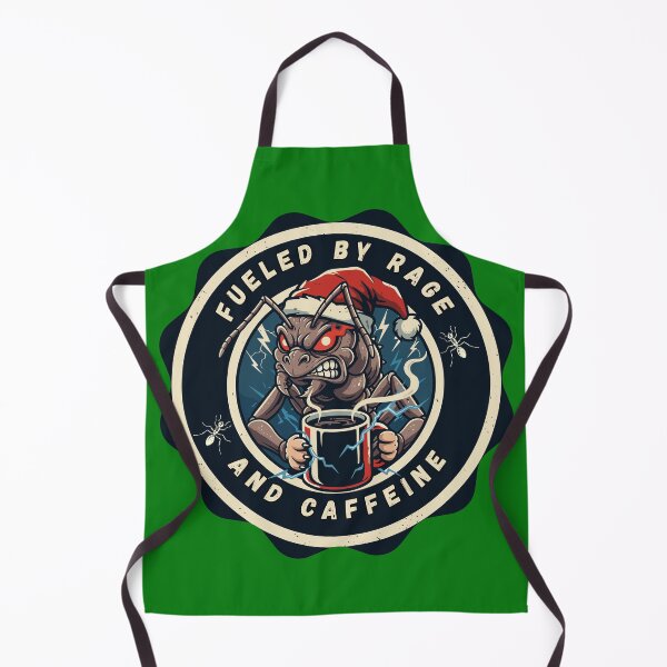 Item preview, Fueled by Rage and Caffeine – Angry Ant Coffee Christmas Design designed and sold by SplashPixel.