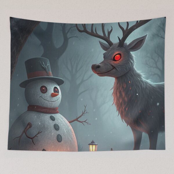 Item preview, Rudolf and Frosty (Spooky Edition) 13 designed and sold by AIfolklore.