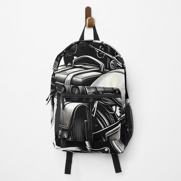 Item preview, Vintage Motorcycle Adventure Gear Black White Art designed and sold by DrawDrip.
