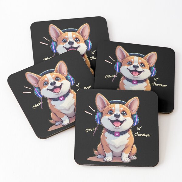 Item preview, Unbothered Corgi – Cool Music Lover Dog Cartoon Design designed and sold by dogycorgi.