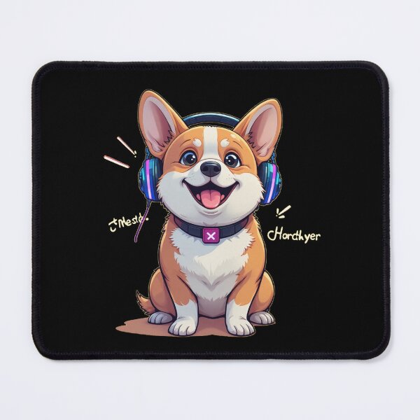 Item preview, Unbothered Corgi – Cool Music Lover Dog Cartoon Design designed and sold by dogycorgi.