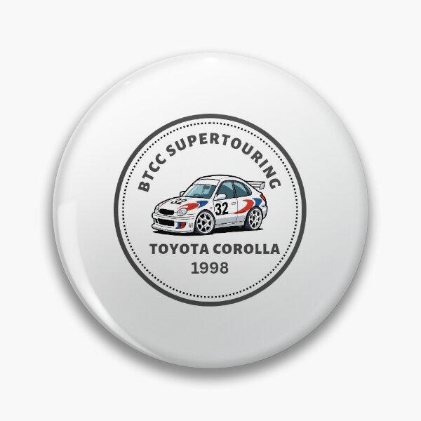 Item preview, BTCC Supertouring Corolla Cartoon Sticker designed and sold by Unit32racinguk.