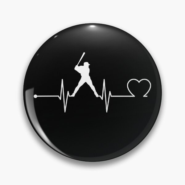 Item preview, Baseball Heartbeat Design for Players and Fans designed and sold by GetGoodFit.