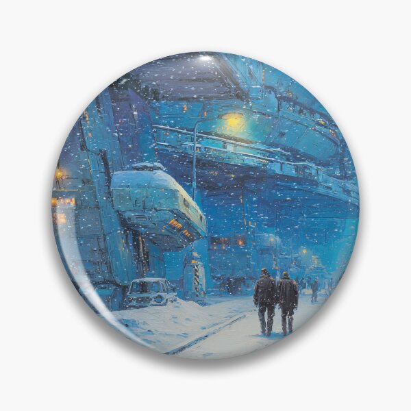 Item preview, Frozen Futuristic City - Snowy Sci-Fi Megastructure designed and sold by BeeFreeStudio.