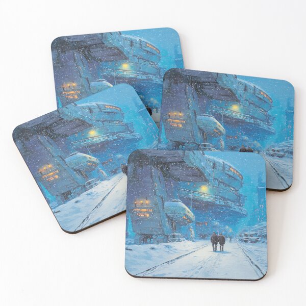 Item preview, Frozen Futuristic City - Snowy Sci-Fi Megastructure designed and sold by BeeFreeStudio.