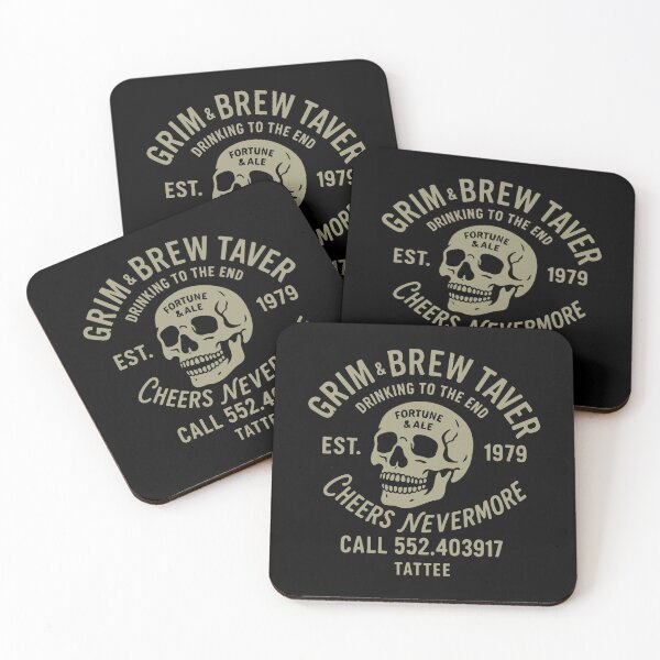 Item preview, Grim & Brew Tavern designed and sold by Tattee.