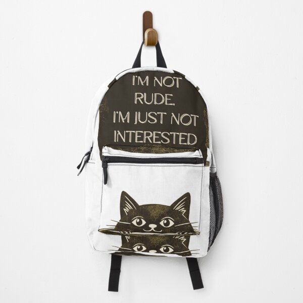 Item preview, I’m Not Rude, I’m Just Not Interested - cat in mug designed and sold by Stefrait-7.