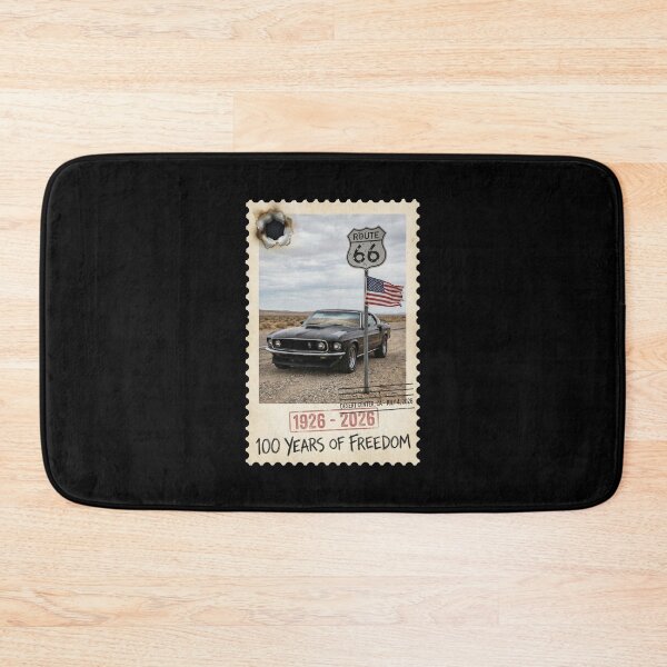 Item preview, Route 66 Centennial Burnt Stamp: 100th Anniversary 1926-2026 Black Muscle Car designed and sold by G350.