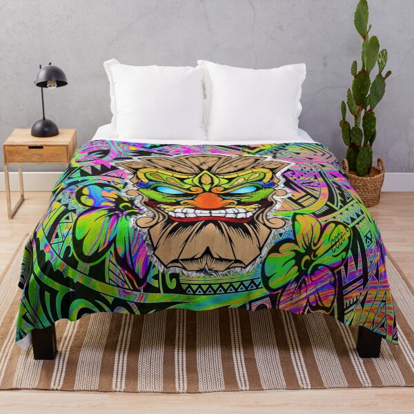 Item preview, Polynesian Tiki Mask – Tribal Guardian Face Design designed and sold by artistwill.