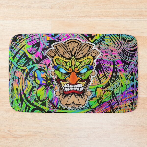 Item preview, Polynesian Tiki Mask – Tribal Guardian Face Design designed and sold by artistwill.