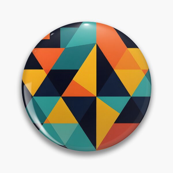 Item preview, Bright Geometric Triangle Pattern – Colorful Abstract Polygon Design designed and sold by MagicalArch.