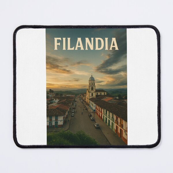 Item preview, Filandia Main Street and Church at Sunset, Quindío, Colombia designed and sold by Places On Earth.