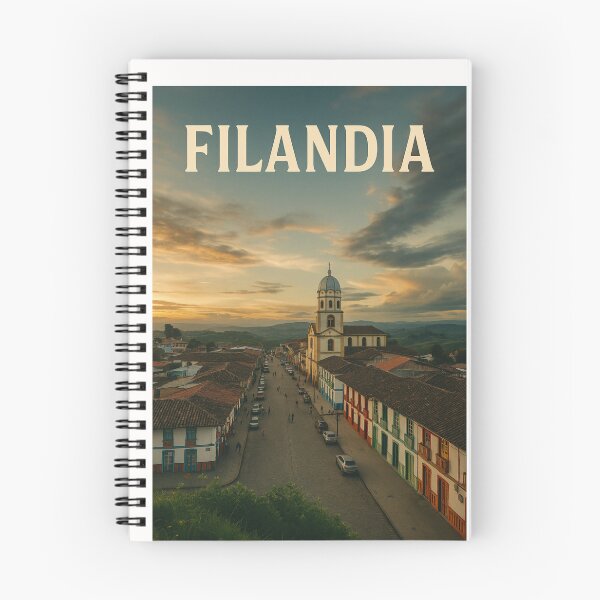 Item preview, Filandia Main Street and Church at Sunset, Quindío, Colombia designed and sold by Places On Earth.