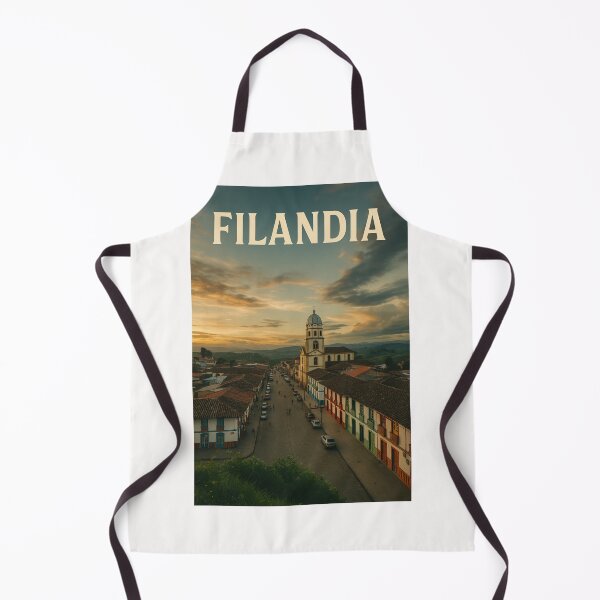 Item preview, Filandia Main Street and Church at Sunset, Quindío, Colombia designed and sold by Places On Earth.