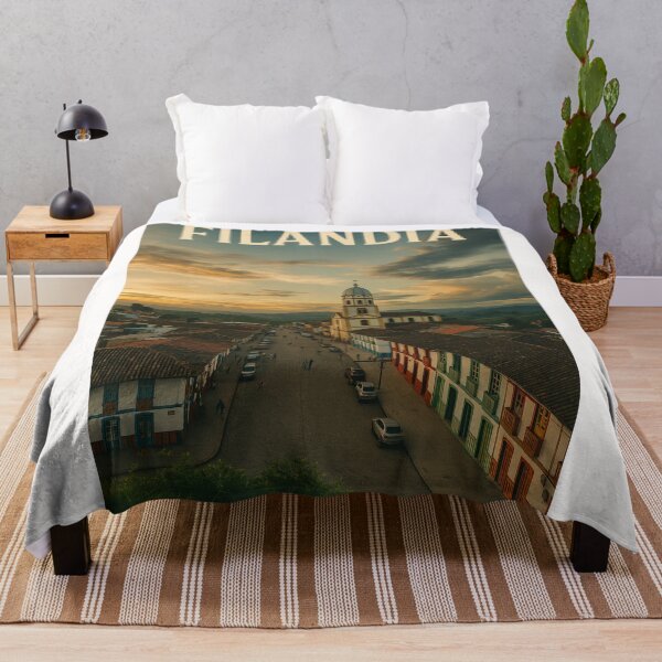 Item preview, Filandia Main Street and Church at Sunset, Quindío, Colombia designed and sold by Places On Earth.