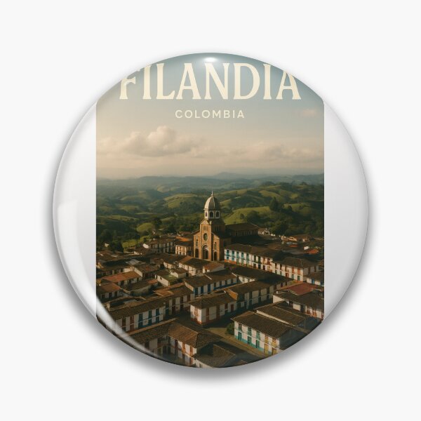 Item preview, Filandia and Iglesia María Inmaculada, Quindío, Colombia designed and sold by Places On Earth.