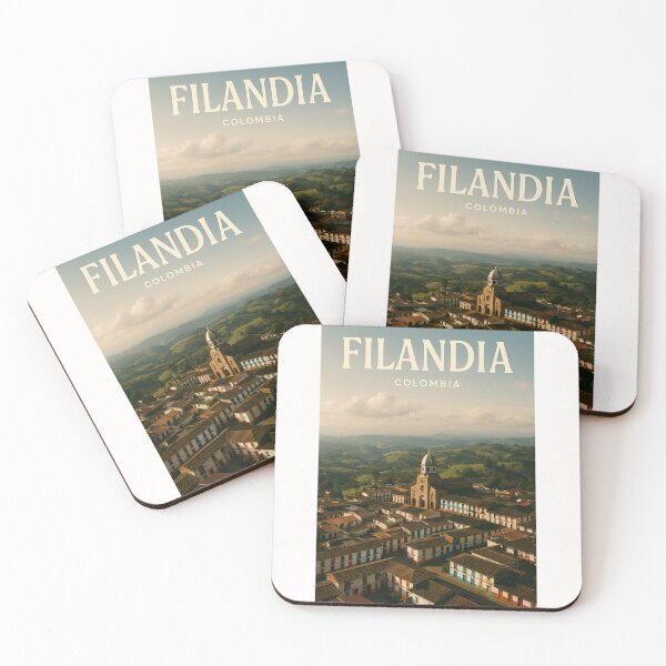 Item preview, Filandia and Iglesia María Inmaculada, Quindío, Colombia designed and sold by Places On Earth.