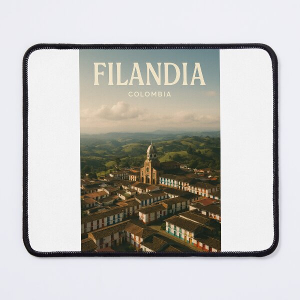 Item preview, Filandia and Iglesia María Inmaculada, Quindío, Colombia designed and sold by Places On Earth.