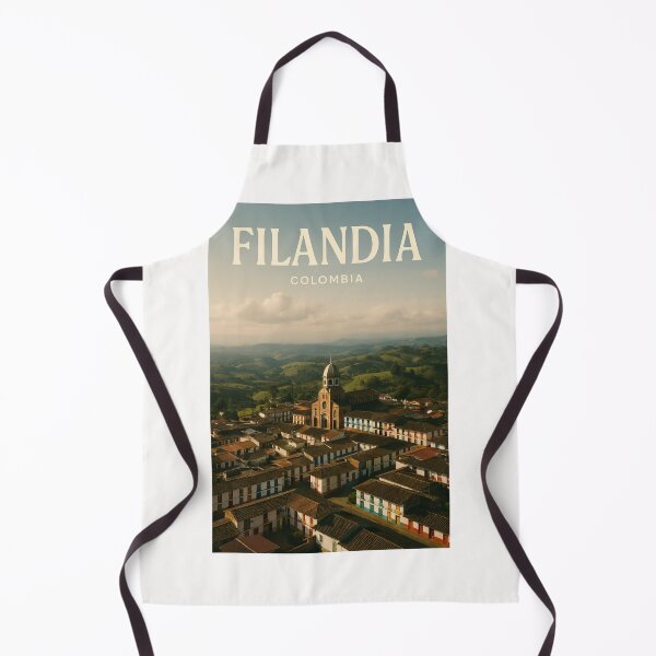 Item preview, Filandia and Iglesia María Inmaculada, Quindío, Colombia designed and sold by Places On Earth.