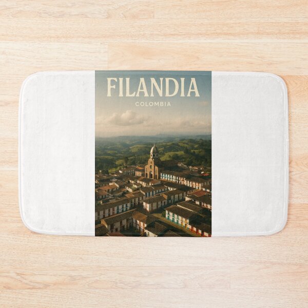 Item preview, Filandia and Iglesia María Inmaculada, Quindío, Colombia designed and sold by Places On Earth.