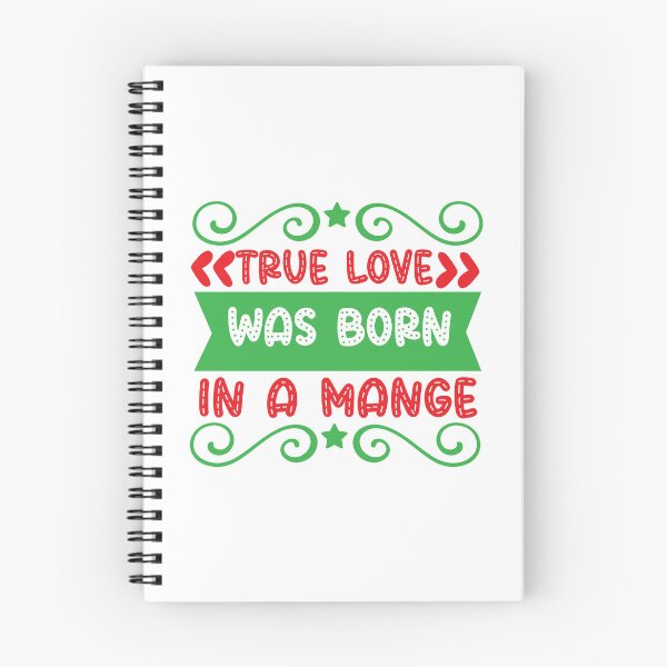 Item preview, True Love Was Born In A Manger - Christian Christmas Quote designed and sold by FuzionRaptor.