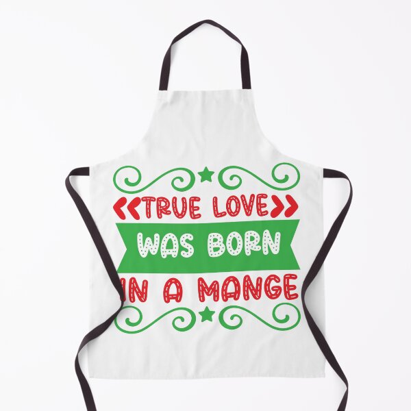Item preview, True Love Was Born In A Manger - Christian Christmas Quote designed and sold by FuzionRaptor.