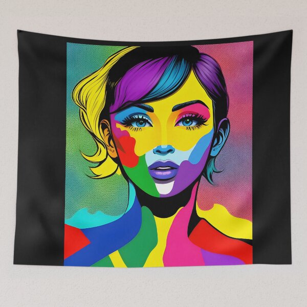 Item preview, colorful pop art design designed and sold by aledfychan.