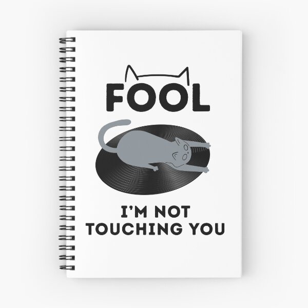 Item preview, "Fool I'm not touching You" vinyl cat designed and sold by FerrucioStudio.
