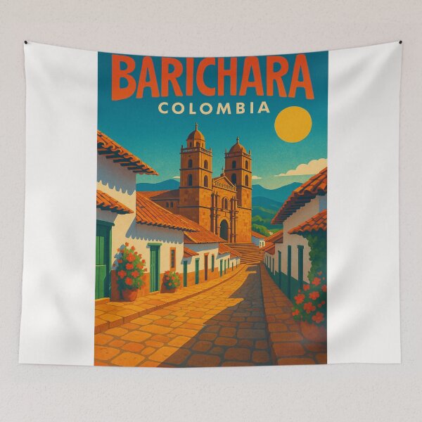 Item preview, Barichara Historic Streets and Catedral de la Inmaculada, Santander, Colombia designed and sold by Places On Earth.