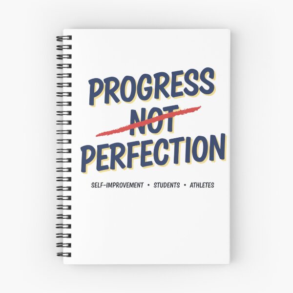 Item preview, Progress Not Perfection Minimal Typography Motivational T-Shirt designed and sold by CuteOasis.
