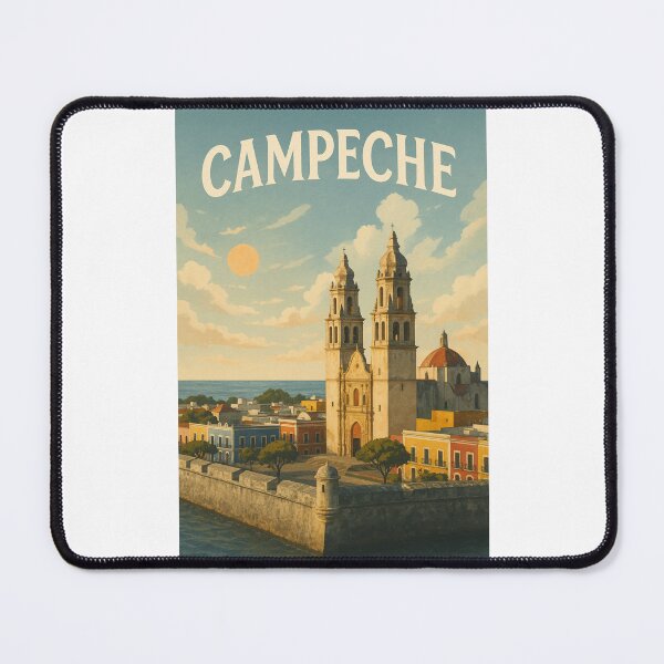 Item preview, Catedral de Campeche y Ciudad Vieja Amurallada, Golfo de México, México designed and sold by Places On Earth.