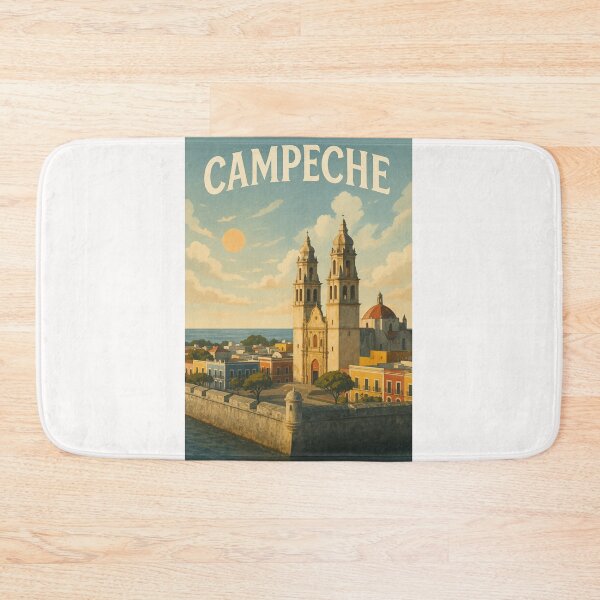 Item preview, Campeche Cathedral and Walled Old Town, Gulf of Mexico, México designed and sold by Places On Earth.
