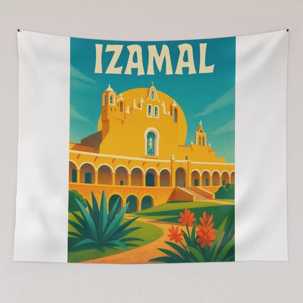 Item preview, Convento de San Antonio de Padua in the Yellow City of Izamal, Yucatán, México designed and sold by Places On Earth.
