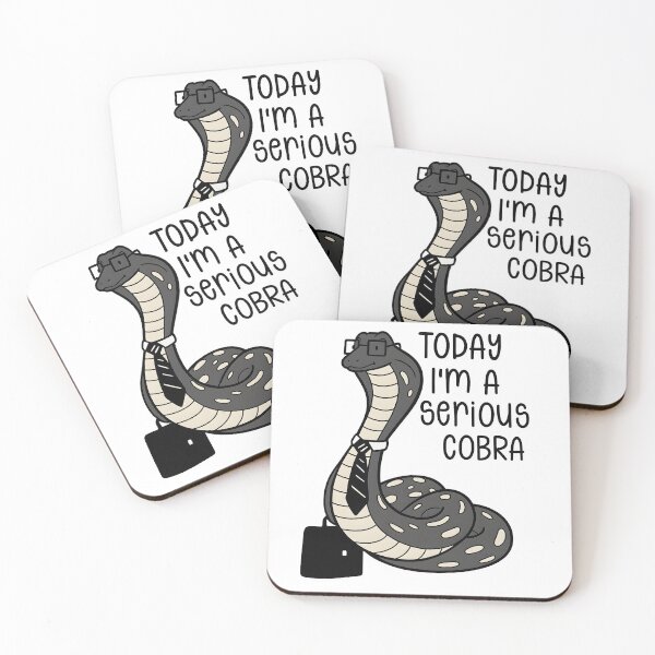 Item preview, Hoy soy una cobra seria – Ilustración divertida de serpiente designed and sold by Senkov.