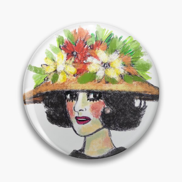 Item preview, Beautiful women love flowers and sun hats. designed and sold by EmilyDouArt.