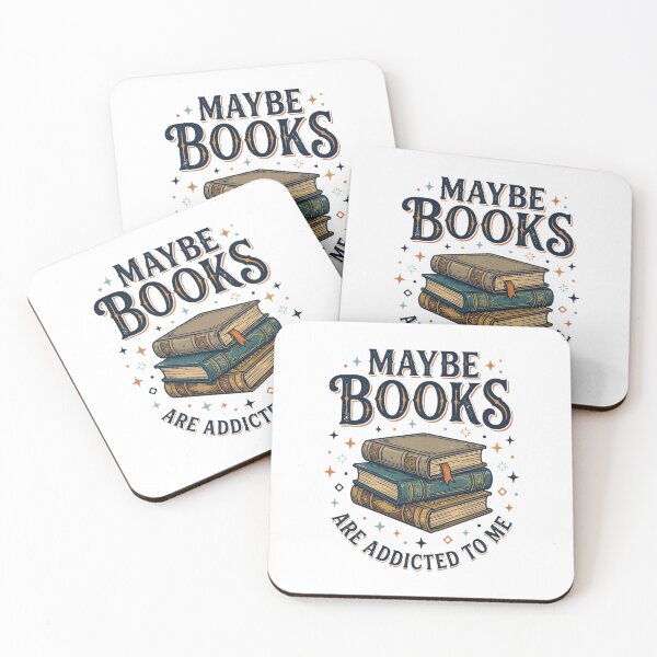 Item preview, Maybe Books Are Addicted To Me, Funny Book Lover Gift, Vintage Book Stack Graphic Tee for Readers Bibliophiles designed and sold by saloui.