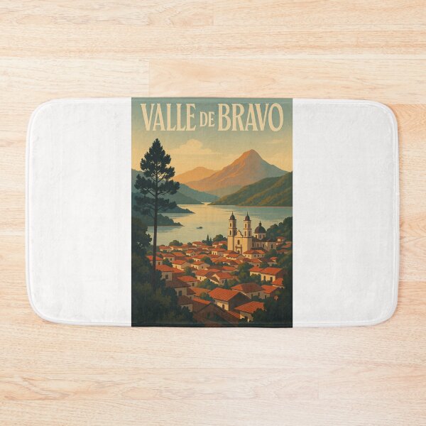 Item preview, Valle de Bravo at Sunset with Mountain Landscape, Estado de México designed and sold by Places On Earth.