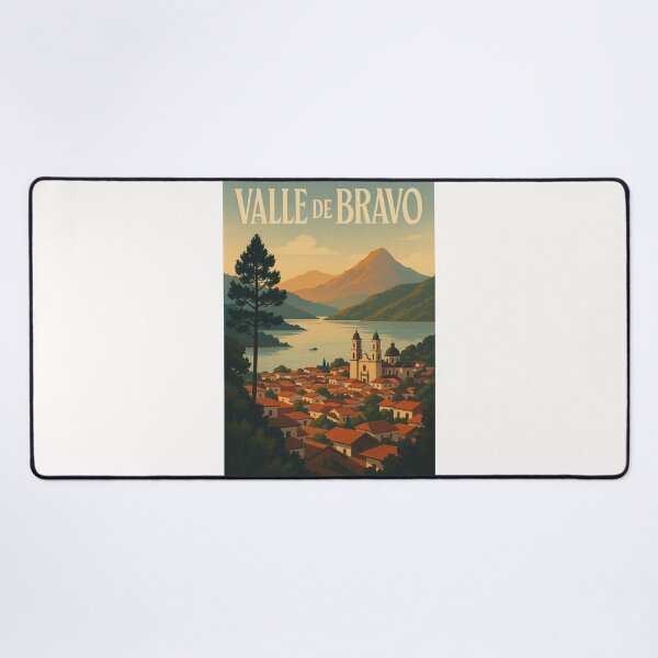 Item preview, Valle de Bravo at Sunset with Mountain Landscape, Estado de México designed and sold by Places On Earth.
