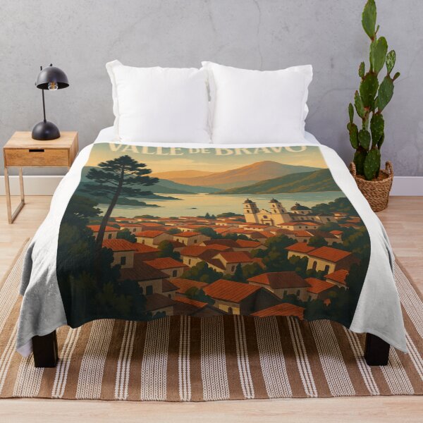 Item preview, Valle de Bravo at Sunset with Mountain Landscape, Estado de México designed and sold by Places On Earth.