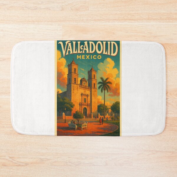 Item preview, Valladolid Town Plaza and Cathedral in Yucatán, México designed and sold by Places On Earth.