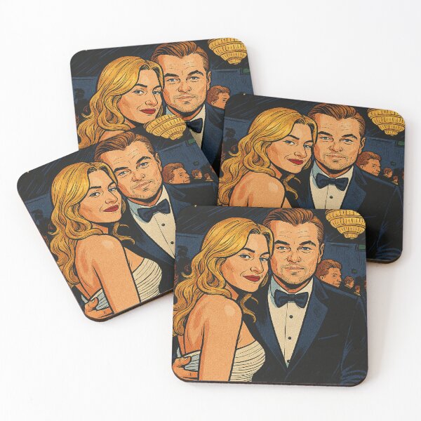 Item preview, Kate Winslet and Leonardo DiCaprio, friends since Titanic (fan art) designed and sold by PopCultureAndStuff.