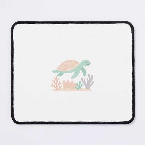 Item preview, Pastel Sea Turtle Reef Scene designed and sold by Le Grand Requin.